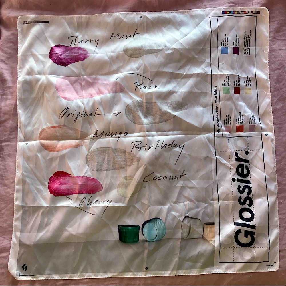 2019 Glossier Limited Edition Balm Dot Com Scarf